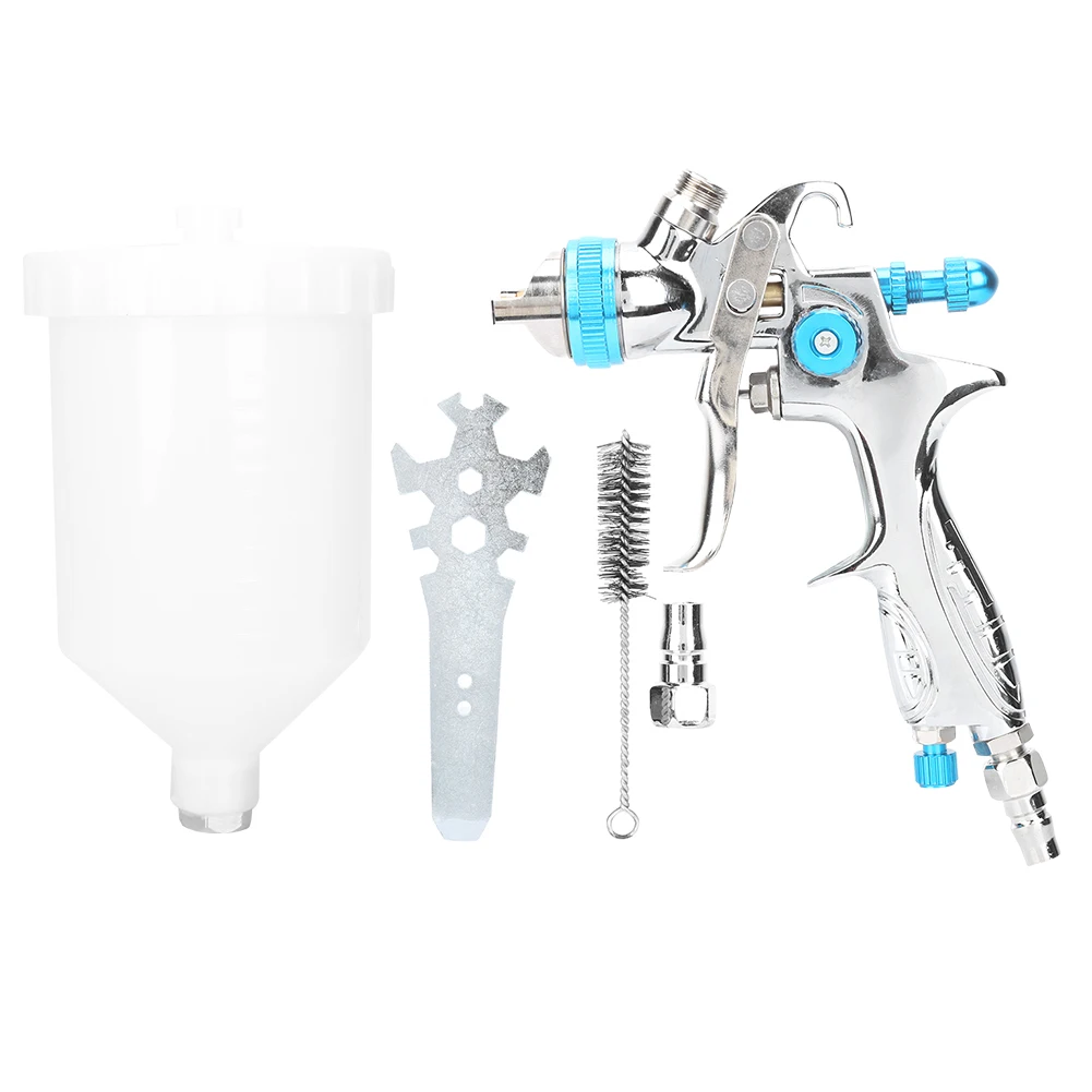 

Professional Gravity Feed HVLP Car Paint Spray Gun with 1.4mm Nozzle 600ml Cup Power Tools