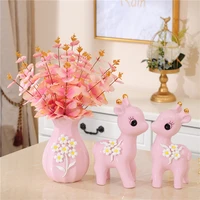 cartoon deer style creative cute small ornaments personality indoor bedroom room modern simple home decoration