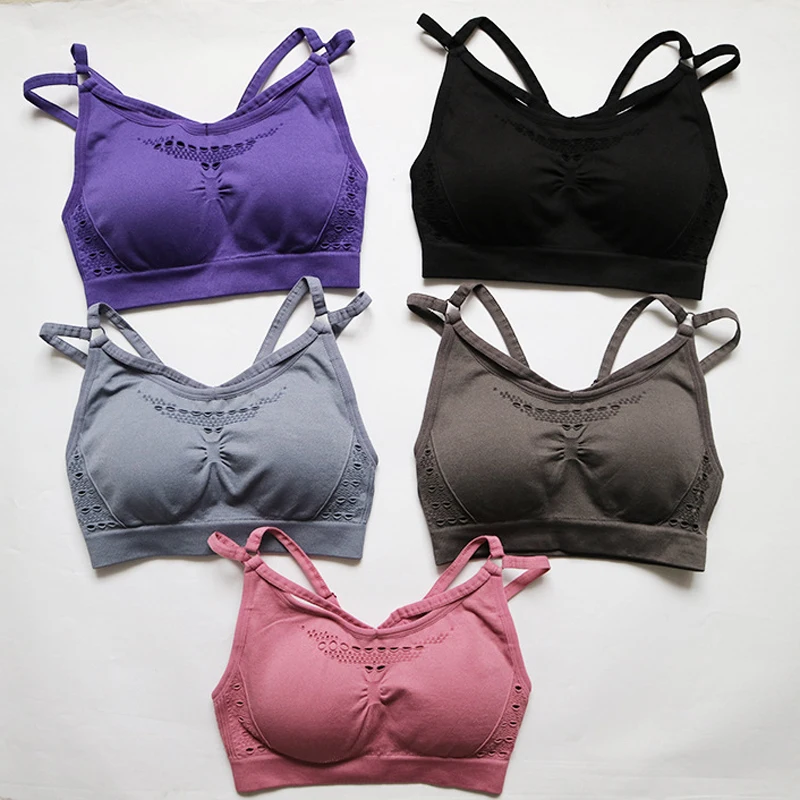 

Seamless Yoga Set Women Fitness Wear Gym Set Leggings Padded Push Up Sports Bra 2 Pcs Sportswear Sports Suits Athletic Clothes