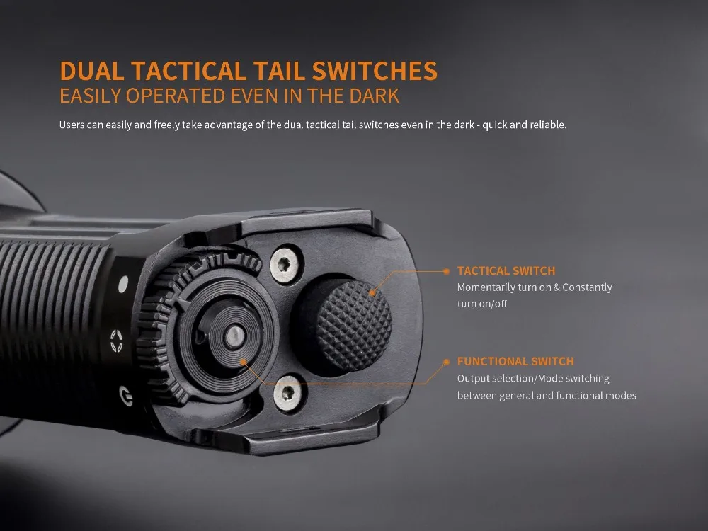 Fenix TK35 3200 люмен Ultimate Edition(TK35UE) USB Перезаряжаемый тактический светодиодный фонарик с 2X2600 мАч батареей