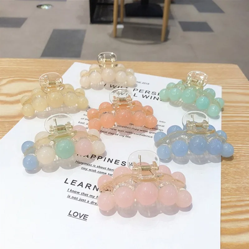 

Overhead Clip Grip Clip Jelly Color Hairpin Hair Accessories Small Fresh New