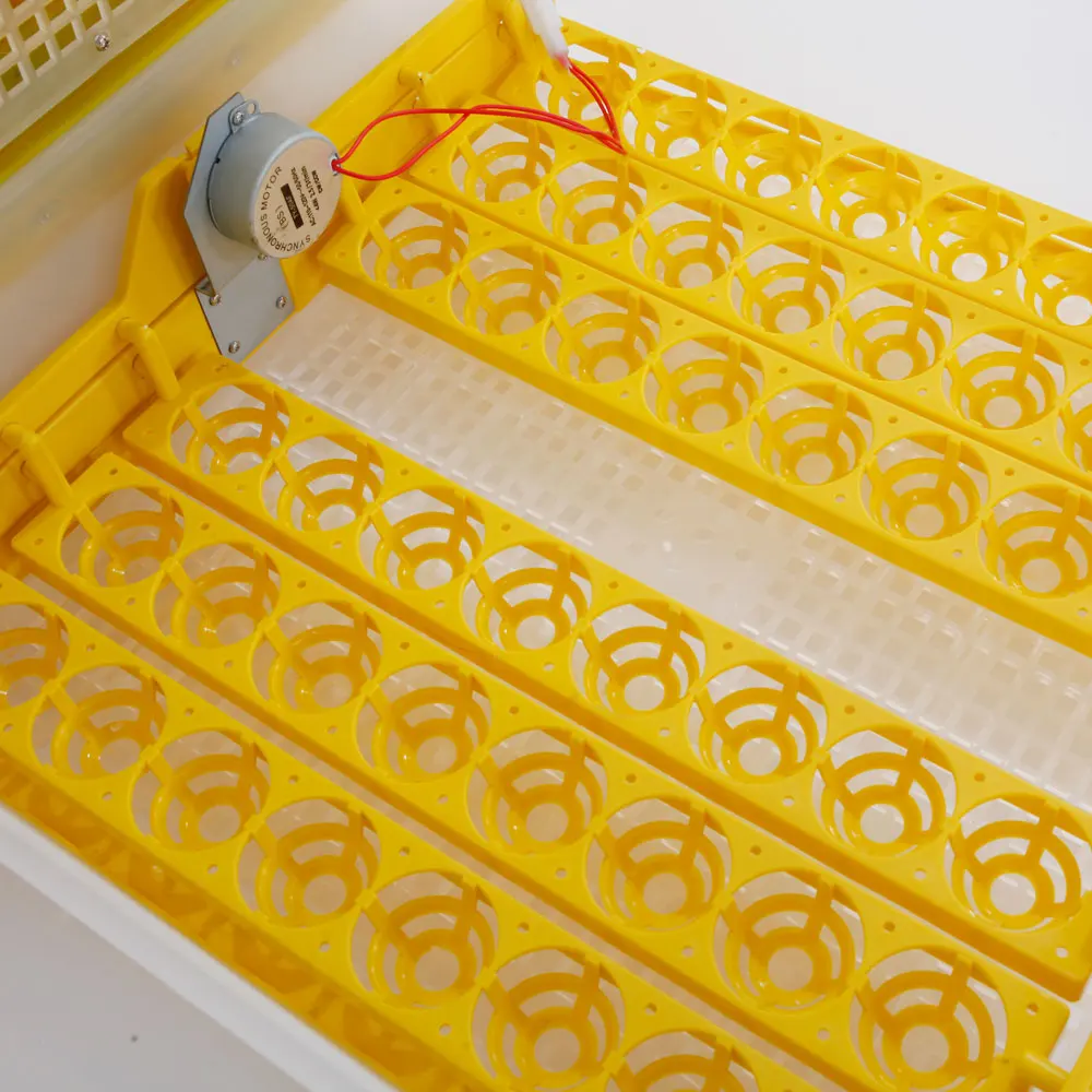 

48-Egg Practical Fully Automatic Poultry Incubator (US Standard) Yellow & Transparent US Stock