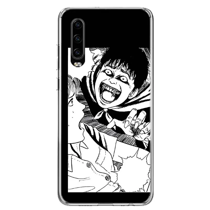 Junji Ito Terror Horror Anime Phone Case For Huawei P30 P20 P40 P50 Mate 40 30 20 10 Pro P10 Lite Customized Gift Coque Cover