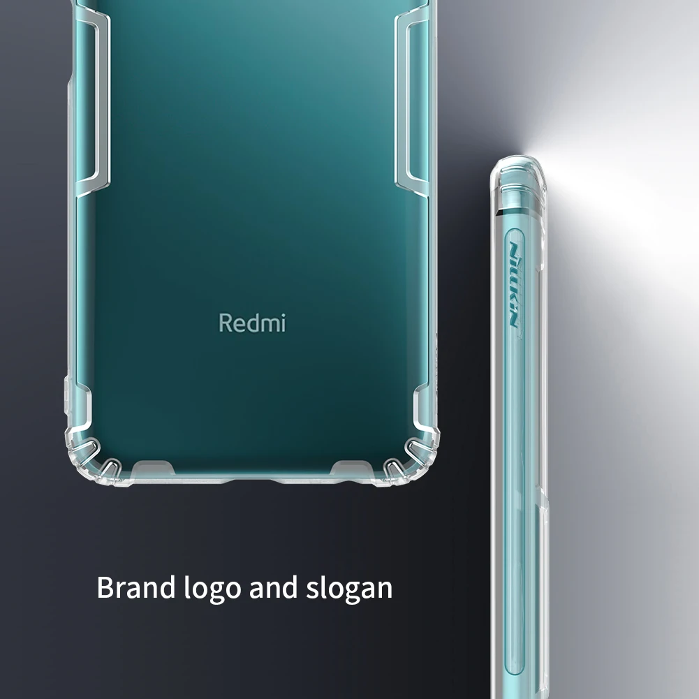 Для Xiaomi Redmi Note 9T чехол Nillkin из серии Nature прозрачный мягкий для телефона TPU Защитный