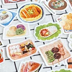 46 шт., японская наклейка для еды, Мультяшные украшения, упаковка, уплотнительные этикетки, наклейки s, канцелярские принадлежности на тему суши, дети, сделай сам, Scarapbooking Photo