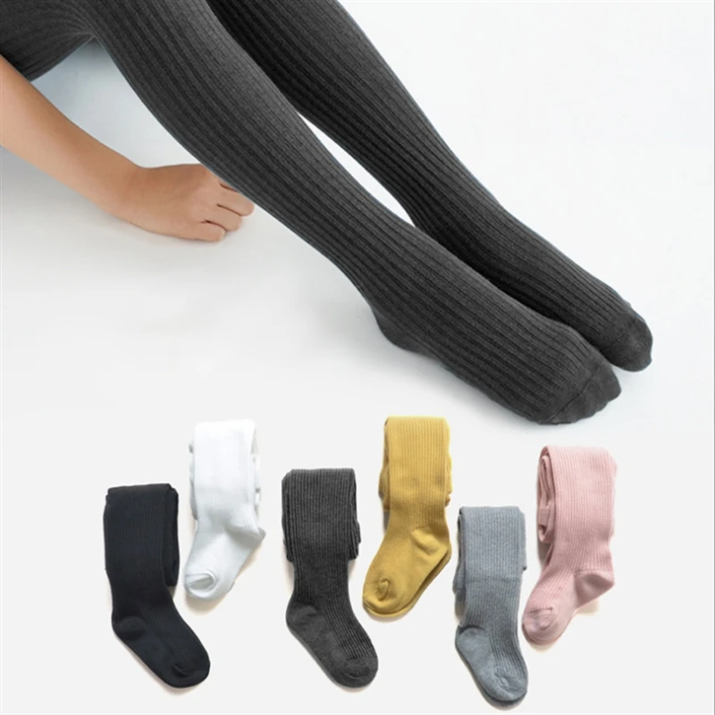 

2021 Autumn And Winter New Children's Pantyhose Girls Elastic Breathable Knitted Dance With Long Pantyhose