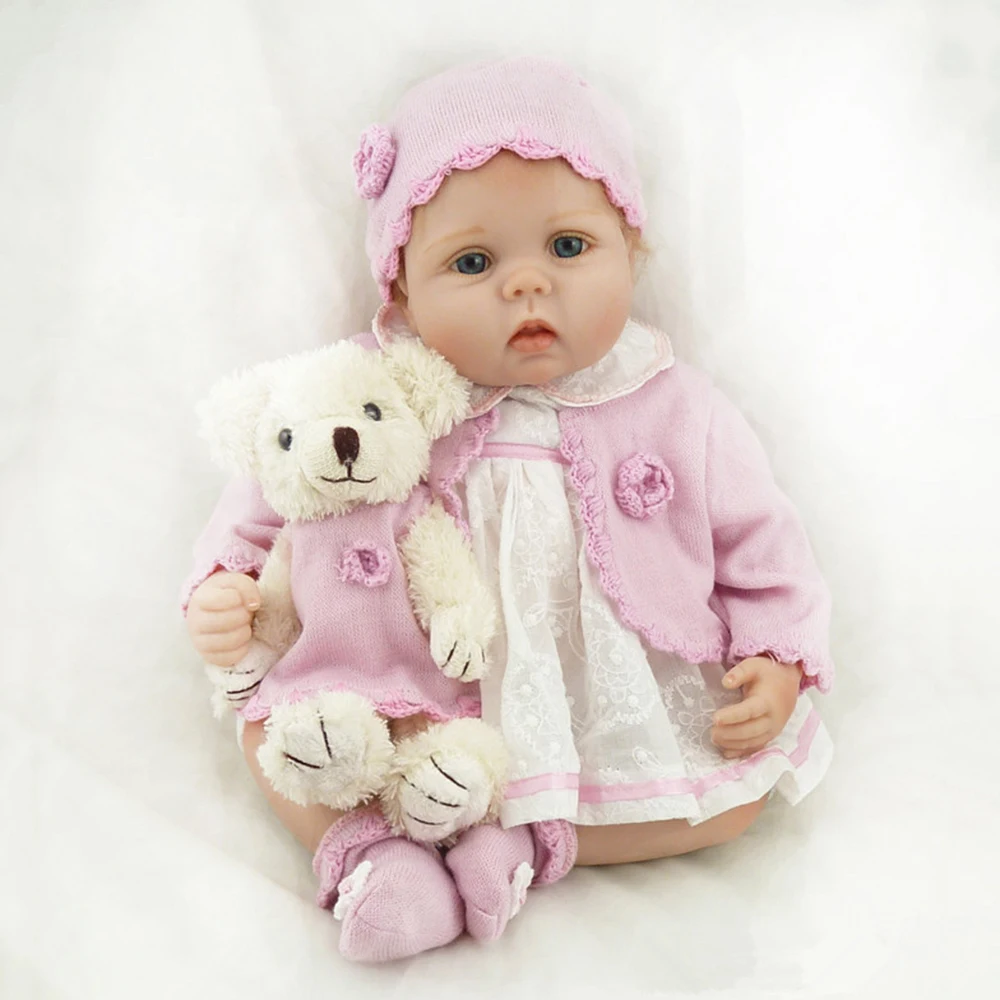 Decdeal 2019 Reborn Baby Doll 22 дюйма 55 см с изображением смайлика похожая на настоящую Soft Touch