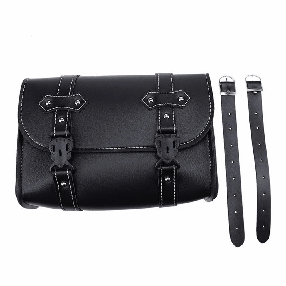 

Durable Universal Motorcycle Saddlebag Model Side PU Leather Luggage Saddle bag Storage Tool Pouch waterproof Bag
