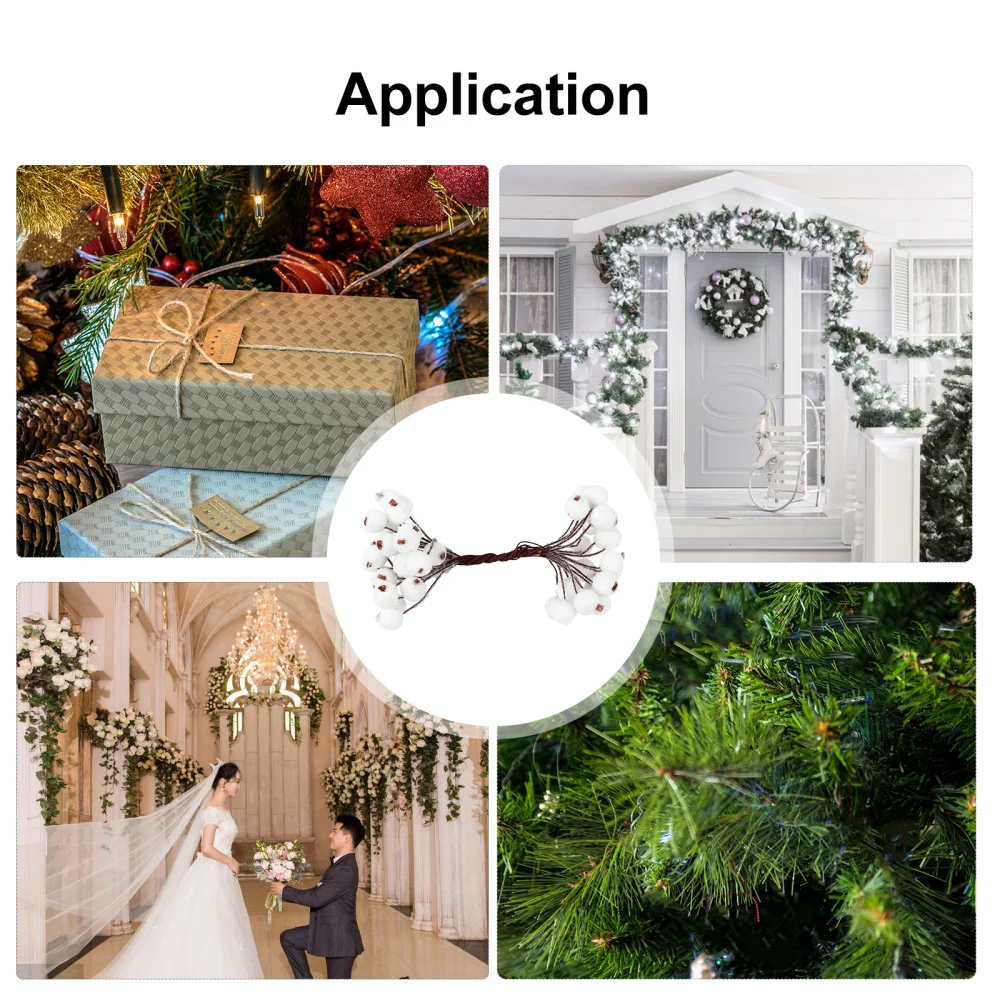 5 шт. Рождество матовый фруктов ягодный Искусственный Холли цветок ягоды