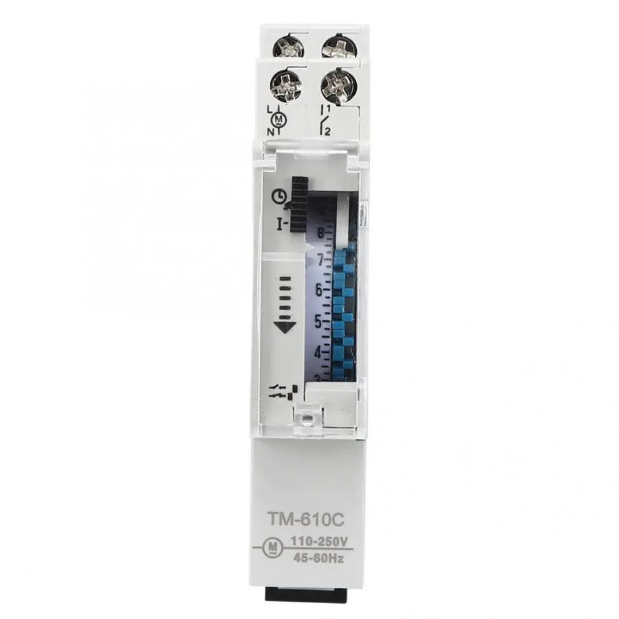 TM610C AC 220 В 16(4)A 1P рельсовый монтажный электронный таймер переключатель на неделю 15