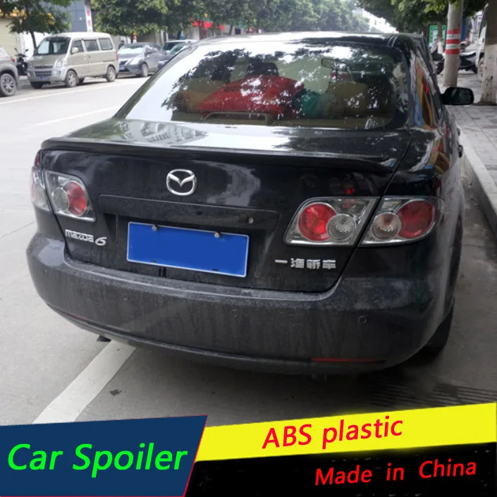 Car Styling ABS Plastic Primer black/white Color Tail Wing Rear Trunk Spoiler For Mazda 6 2003 2006 2009 2010 2011 2012 2013 | Автомобили