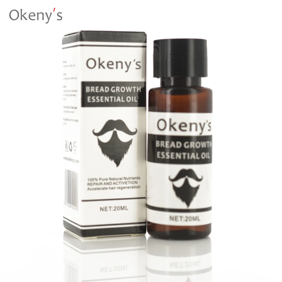2 шт., набор OKeny's для мужчин, масло для усов, бороды, восковой Бальзам для бороды, продукты для выпадения волос, несмываемый кондиционер для ухоженного роста бороды, 20 мл