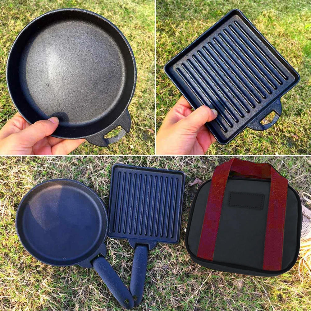 Портативная посуда для пикника 2 шт. с чехлом съемный походный инструмент