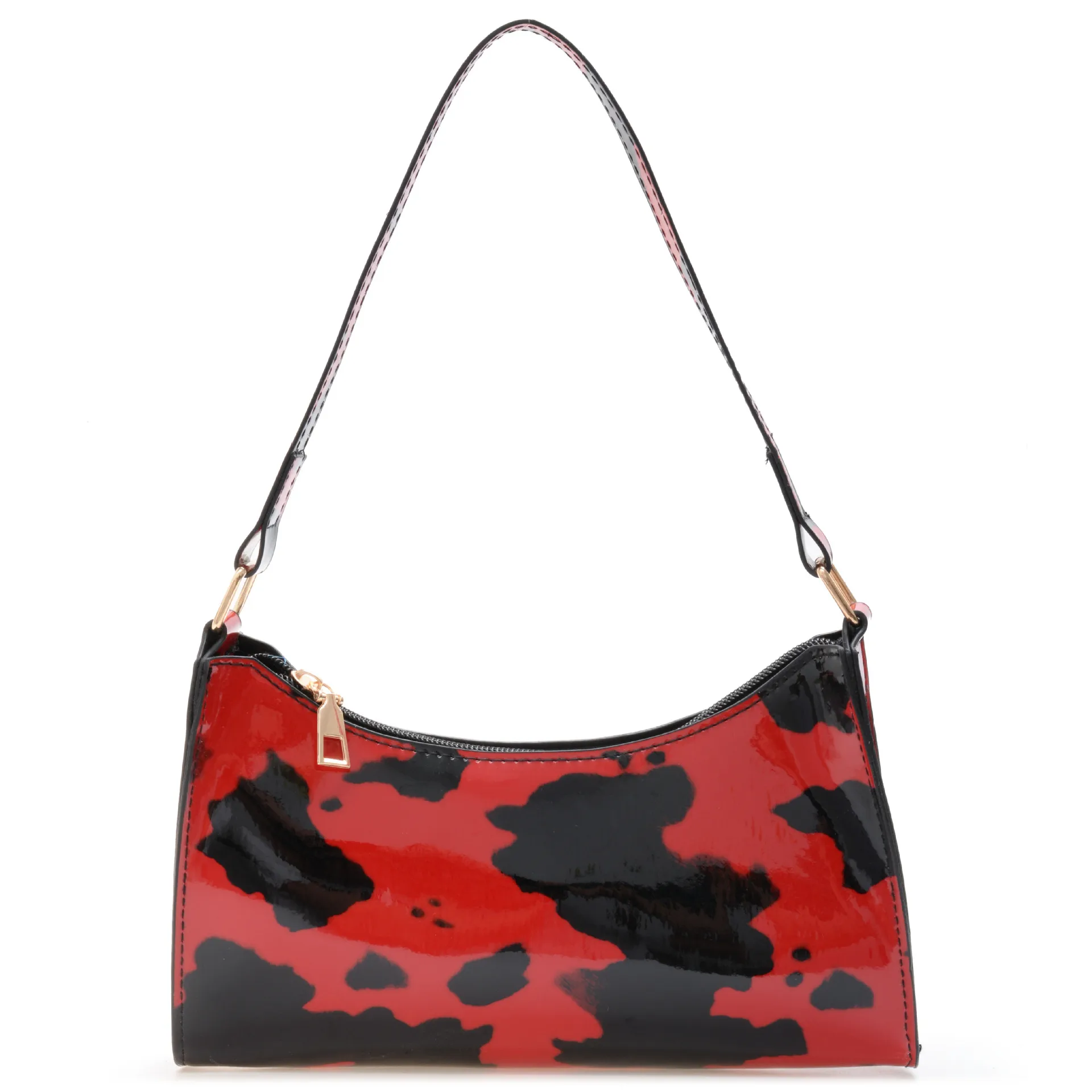 

Retro Textured Shoulder Underarm Bag Leopard Print Messenger Bag Simple Western Style Personalized Handbag