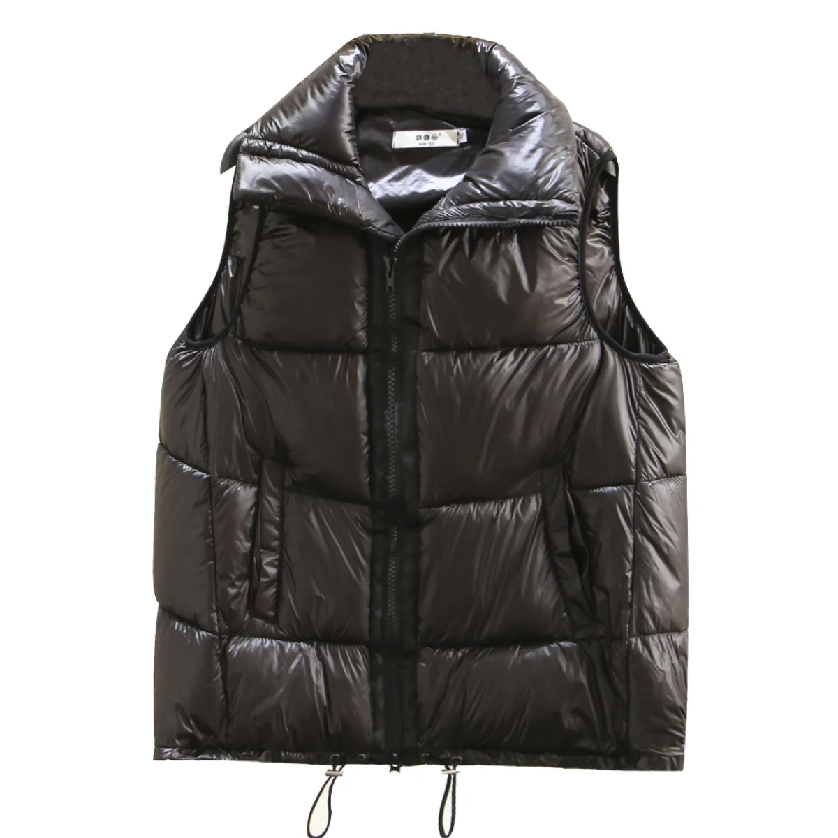 Женская зимняя безрукавка Свободная Повседневная Дамская куртка асимметричная