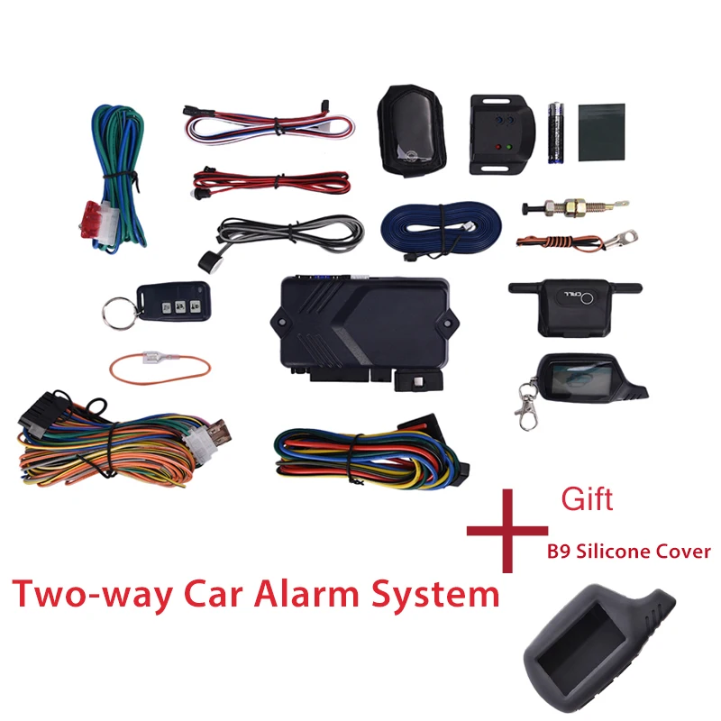 Русская версия двусторонняя Автомобильная сигнализация брелок для запуска