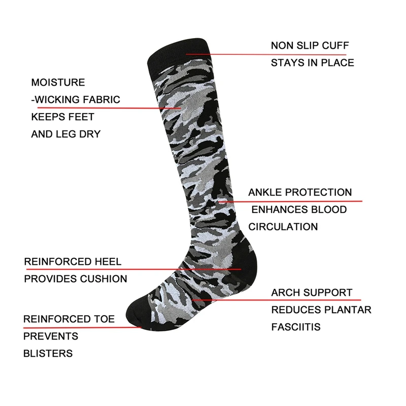 Новинка мужские и женские носки для бега Спортивные Компрессионные