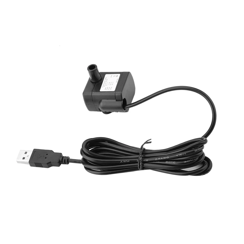 USB DC 5V Small Brushless Pump Aquarium Fish Tank Fountain Water Circulation Electric Miniature Submersible | Дом и сад