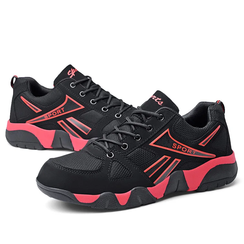 

2020 Breathable Knitted Mesh Men Sport Shoes Lace Up Cushioning Women Sneakers For Running Walking Casual Tennis Shoe Size 36-45