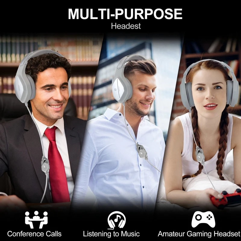 X5 большие наушники светильник микрофон стерео 7 1 игровая гарнитура глубокий бас