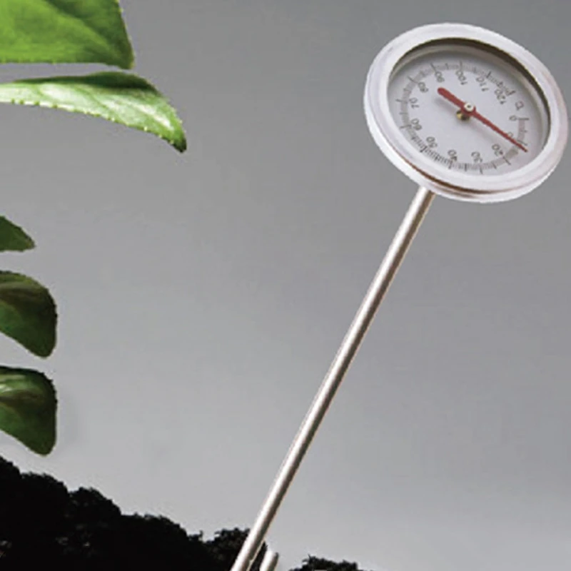 

20 Inch/50cm Length Compost Soil Thermometer Premium Food Grade Stainless Steel Measuring Probe Detector