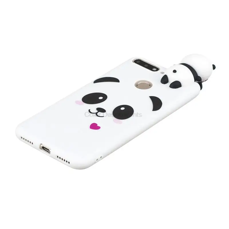 Чехол для Huawei P Smart 2019 мягкий силиконовый чехол с 3D пандой Y5 Y6 Y7 Prime 2018 Honor 7S 8 9 10 Lite |
