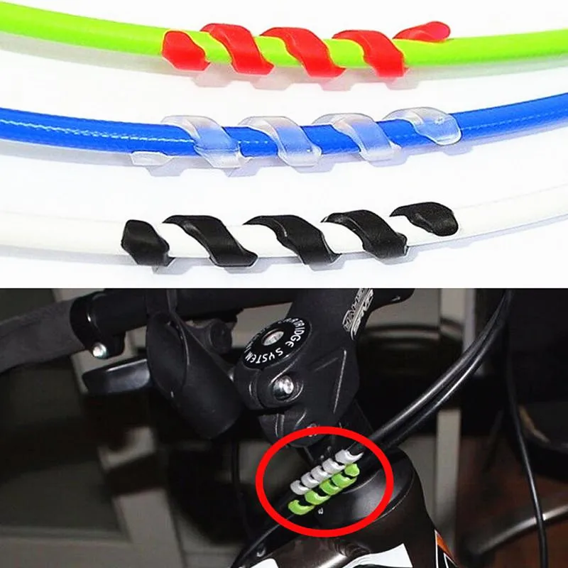 

5PCS New Bicycle Brake Cable Protectors Anti-friction Housing Rubber Protector Bicycle Frame and Cycling Wrap Guard Tubes