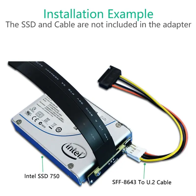 

SFF-8639 U.2 to M.2 Key M Extension Cable for U.2 NVME SSD