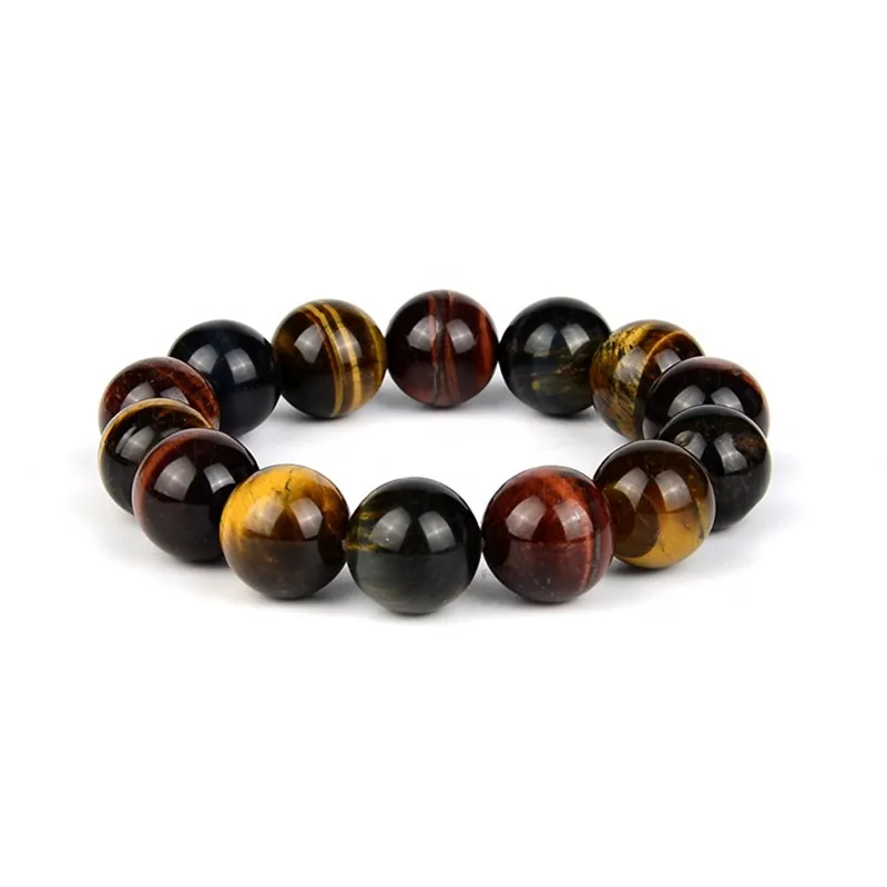

1pc Wholesale Fashion Natural Stone Tiger Eye Bangles Bracelet 14mm