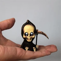 mini baby grim reaper statue cute death miniature statue decor reaper harbinger of death with baby sit figurine angel of death