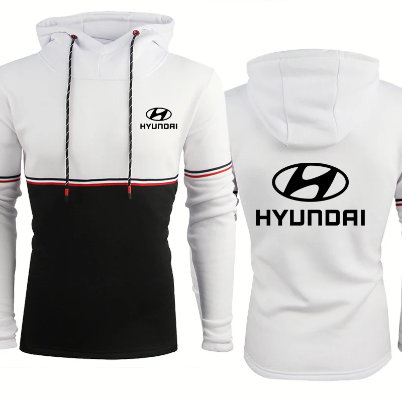 

Свитшот мужской с принтом логотипа автомобиля, Модный пуловер из хлопка, Повседневный свитер с капюшоном для Hyundai, весна-осень