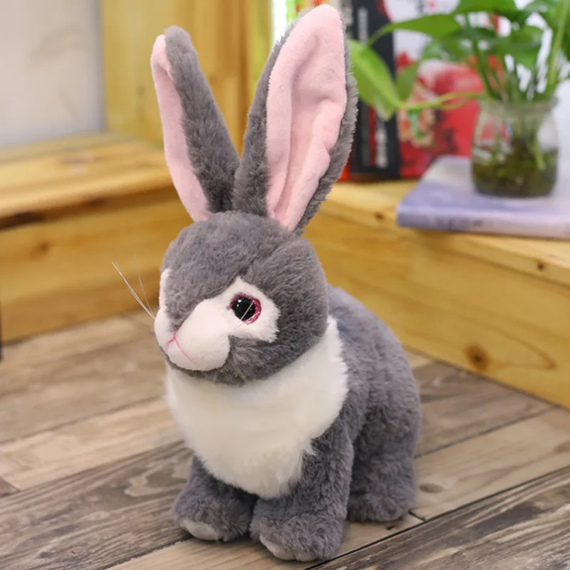 

Simulation Rabbit Plush Toy Cute Long Ears Furry Rabbit Doll Girlfriend Birthday Gift Home Decoration Unisex Plush Toy