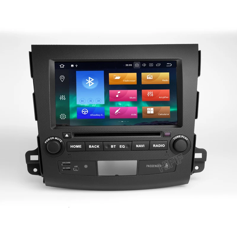 Автомобильный DVD плеер PX5 Carplay с IPS экраном 8 дюймов DSP Android 10 4 Гб ОЗУ для Mitsubishi Outlander