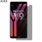Закаленное стекло JGKK для конфиденциальности для Huawei Y9 Prime 2019 Y9S, противошпионская Прозрачная Черная Защита экрана для Huawei Y9 Y9Prime 2019