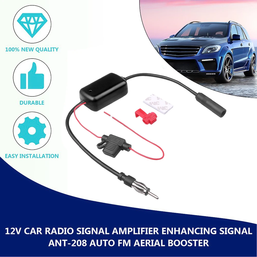 

На рост от 80 до 108 МГц 12V автомобиль радио антенна FM автомобильный усилитель антенны FM AM радио сигнал усилитель сигнала FM для морской лодки АВ