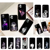 sad anime aesthetic senpai phone case for iphone 8 7 6 6s plus 5 5s se 2020 12pro max xr x xs max 11 fundas coque funda shell
