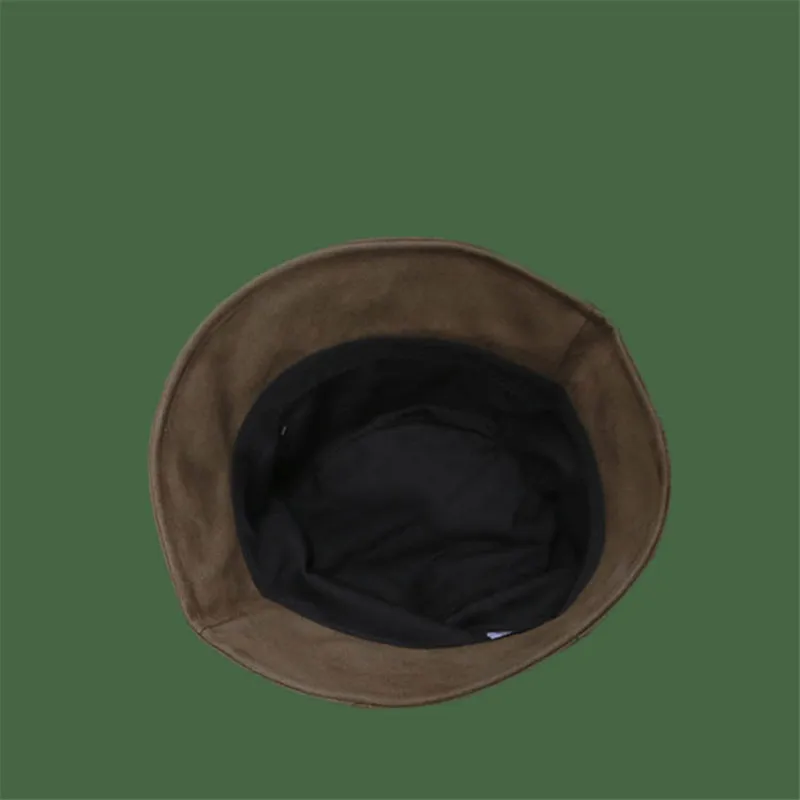 

CYGJFC Woman Suede Bucket Hat Solid Fashion Ladies Cap Women Beanies Outdoor Panama Flat Top Gorros Outdoor Headwear