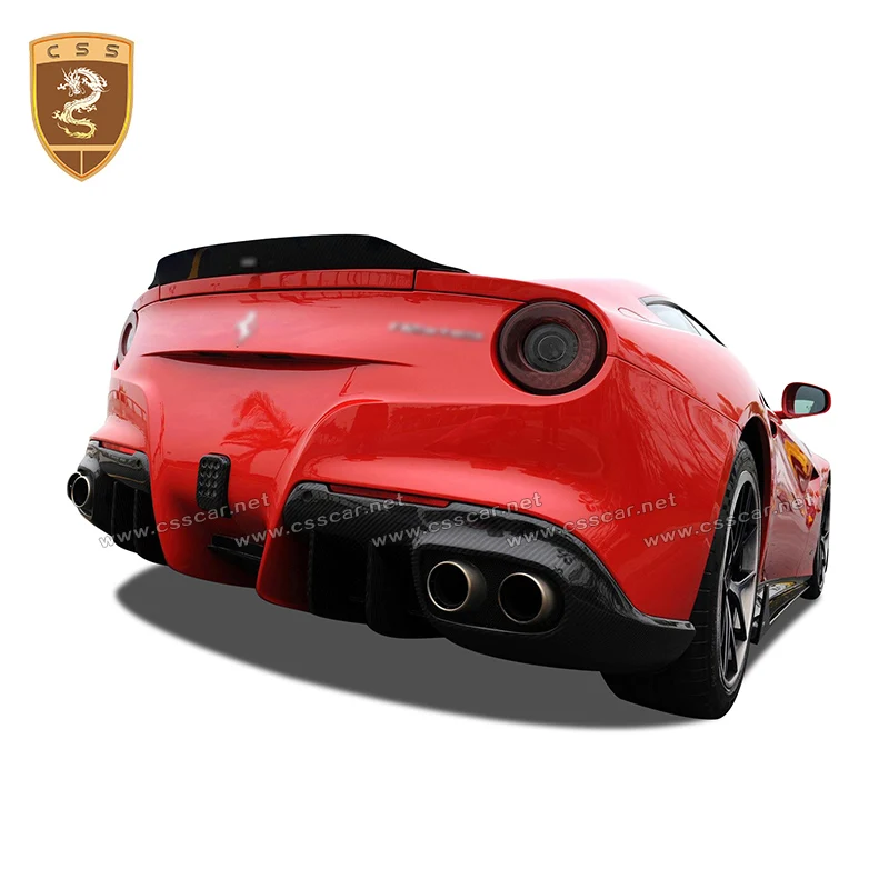 

full carbon fiber body kit for Ferrari F12 high quality carbon fiber rear front lip Diffuser rear wing