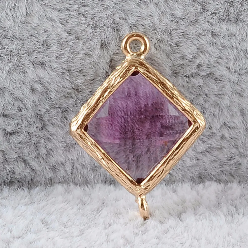 24 шт. квадратные ожерелья и серьги в рамке 12 цветов|f pendant|imitation zirconconnector pendant |