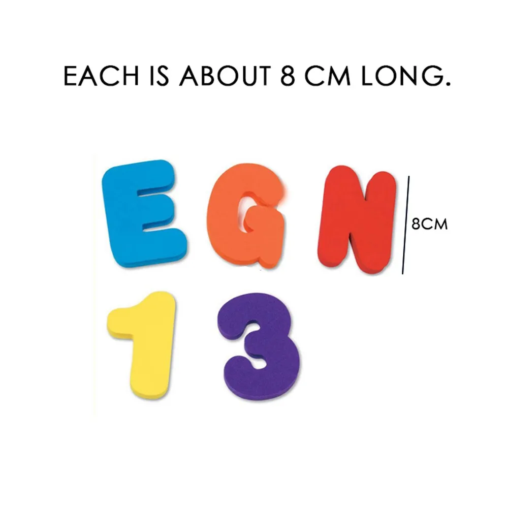 Детские 36 шт пенопластовые цифры буквы карты игрушки для ванной алфавит палка на