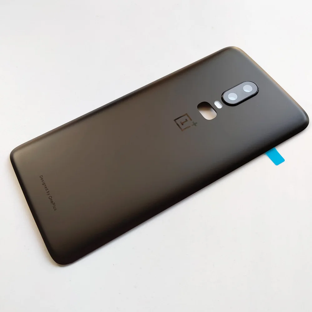 6,3 дюймов, черный/белый/красный/прозрачный, новинка, для OnePlus 6 One Plus 6, задняя крышка, крышка для батареи, корпус, чехол, запчасти для заднего стекла