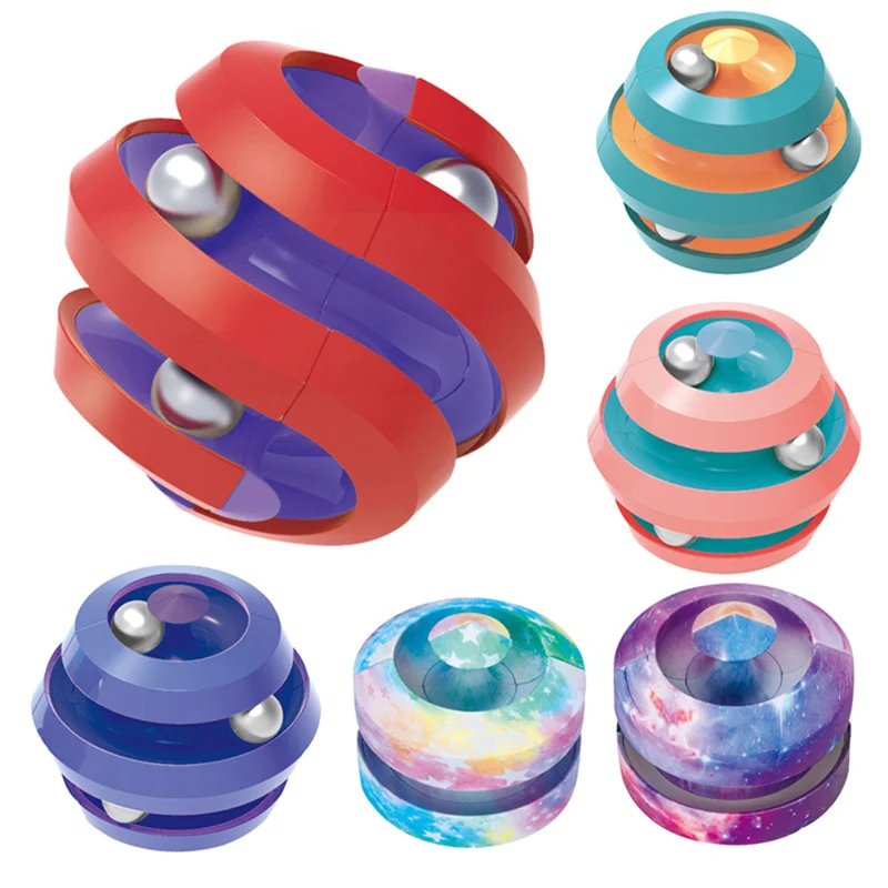 

1Pcs Fingertip Anti-stress Spiner Fun Bead Office Creative Deformation Antistress For Hand Fidget Spinner Ball Puzzle Top Toys