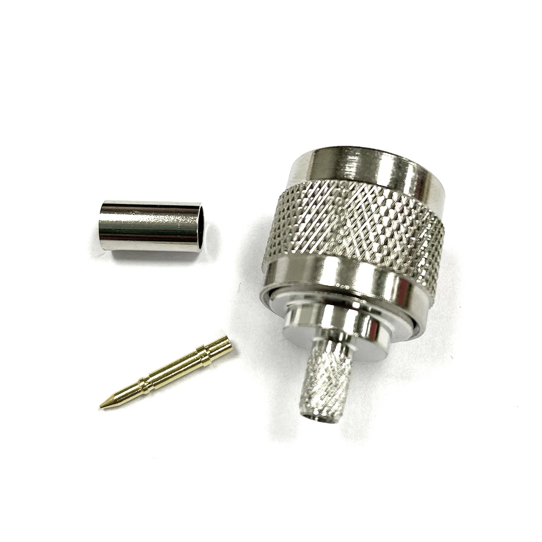 

1pc RF Adapter N Type Connector Male Plug crimp For Rg58 LMR195 Cable Straight Wholesale Fast Ship