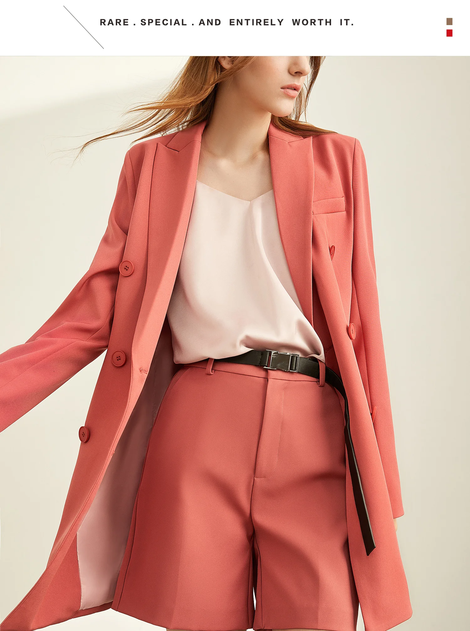 Amii Minimal Western Style Outerwear Pants Shorts Professional Suit Women New Autumn leisure suit Two-Piece Set