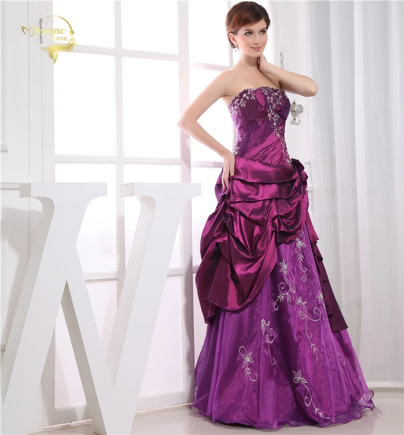 Женское ТРАПЕЦИЕВИДНОЕ ПЛАТЬЕ фиолетовое платье до пола для выпускного вечера