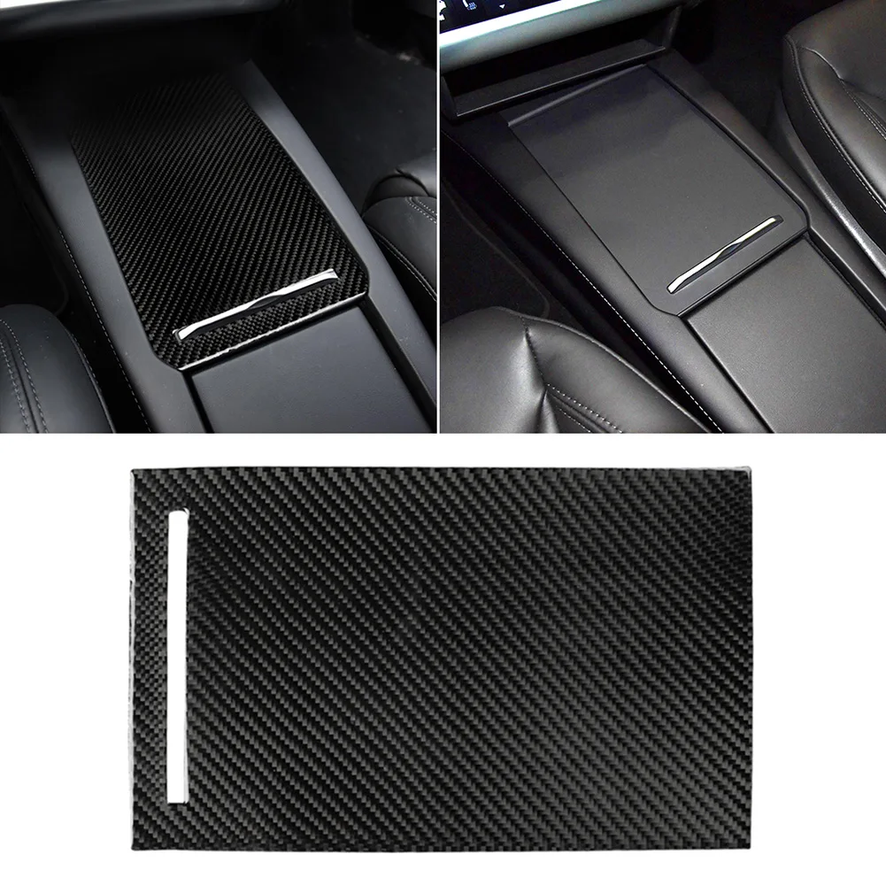 

Modified Stickers Center Console Armrest Box Car Storage Box Panel Wrap Center Console for Tesla Model X