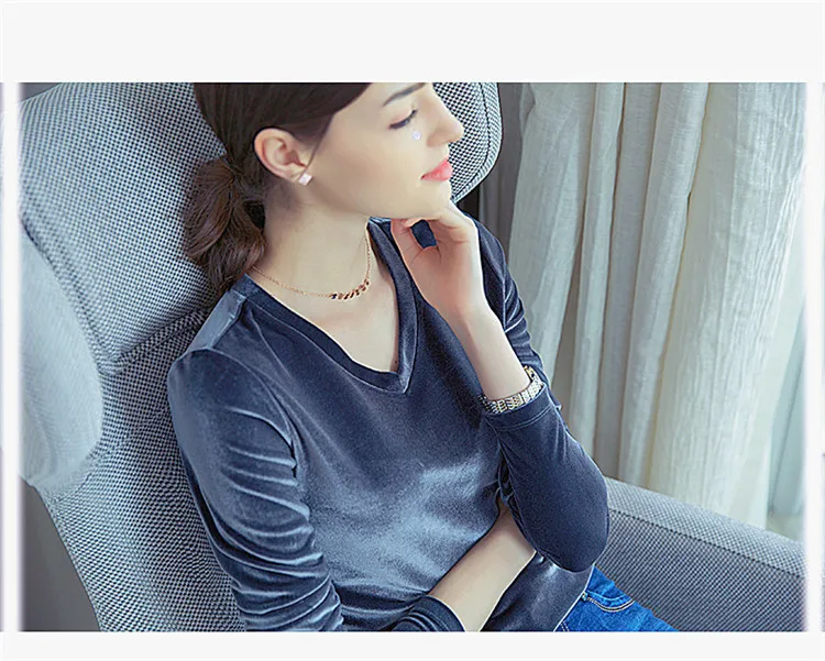Женская осенняя и зимняя офисная велюровая блузка blusas Элегантная Повседневная Блузка Топы Плюс Размер бархатные рубашки 5XL 6XL 7XL