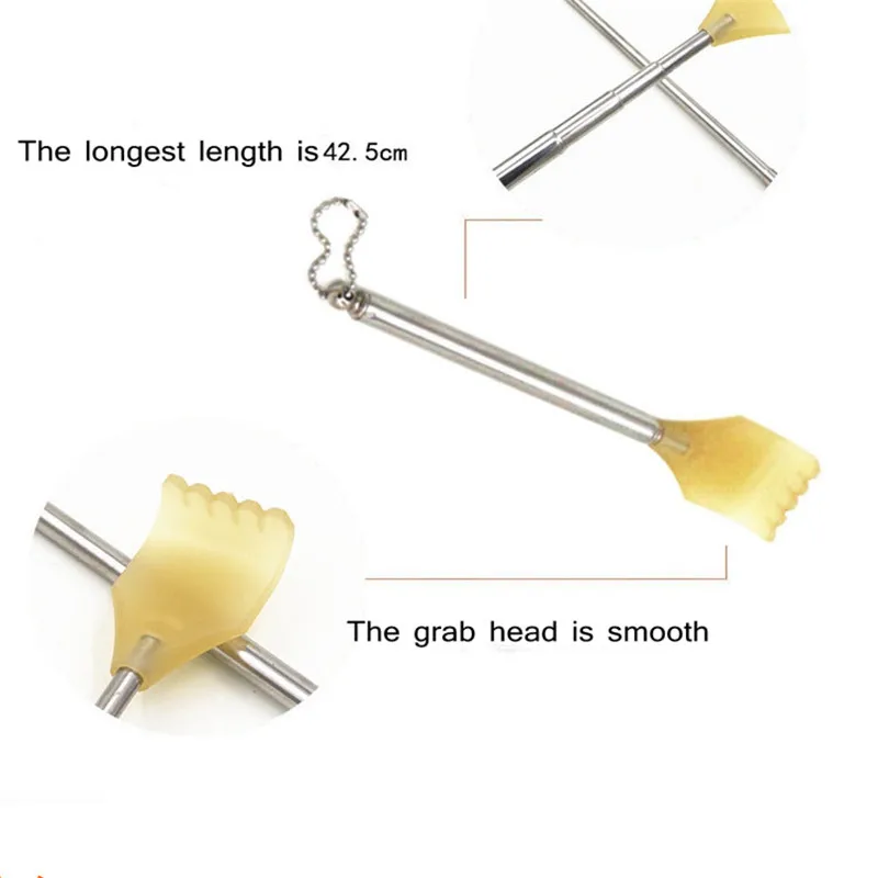 1 шт. желтый обратной скребка новые творческие Портативный Нержавеющая сталь