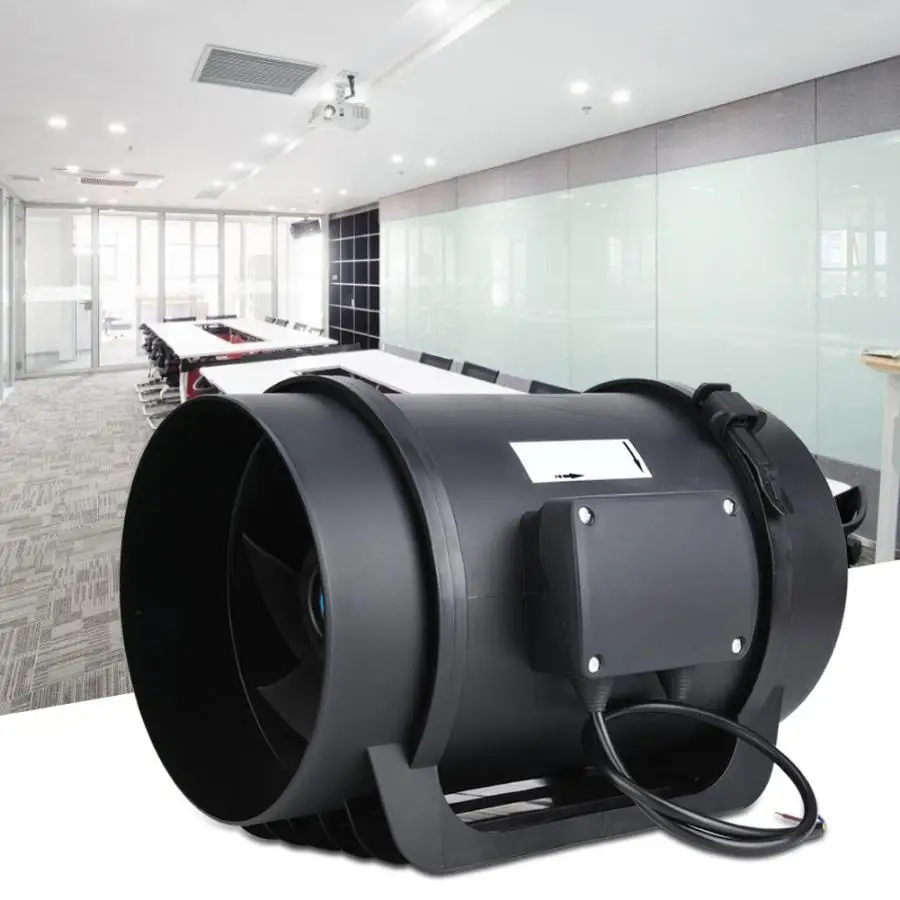8in EC вентиляционный вытяжной вентилятор ШИМ с регулируемой скоростью 760CFM