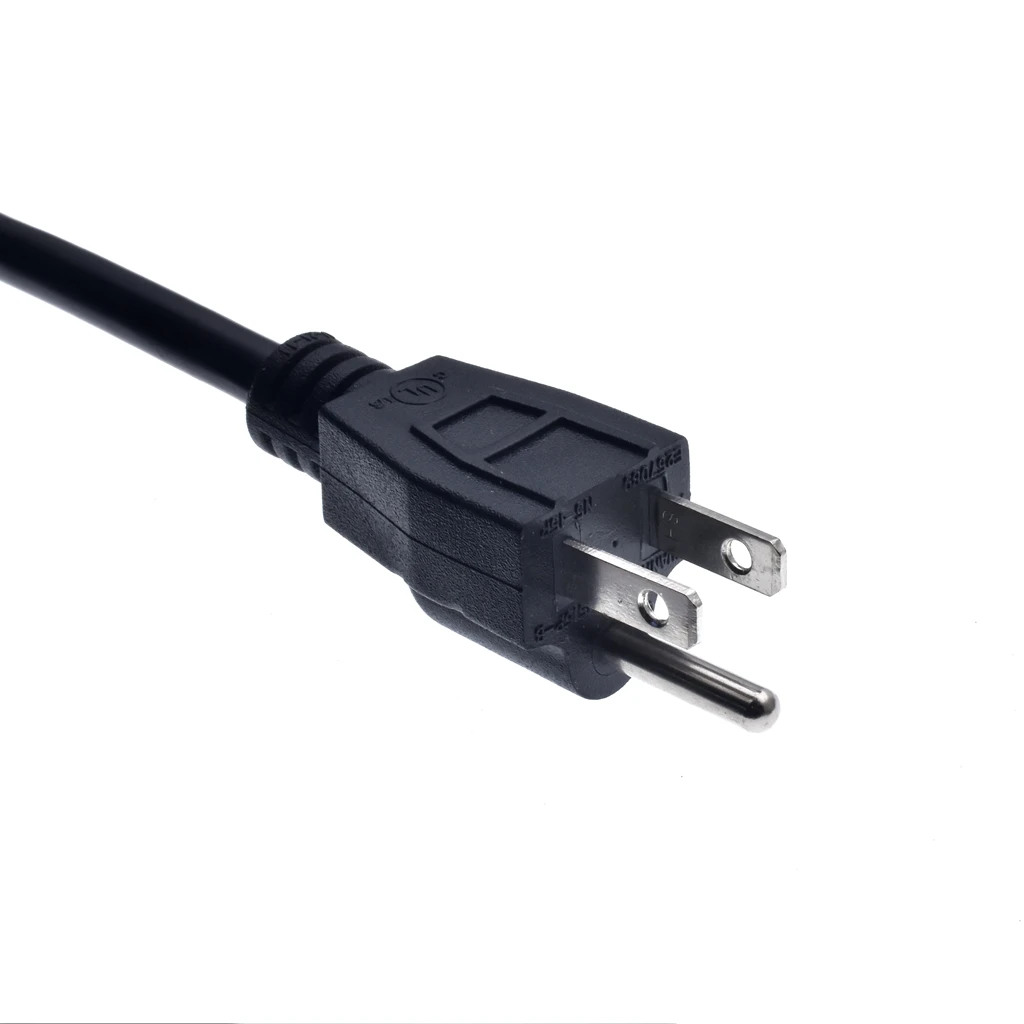 Американский/Американский 3pin короткий плоский шнур питания Nema 5 15P штекер для 15R